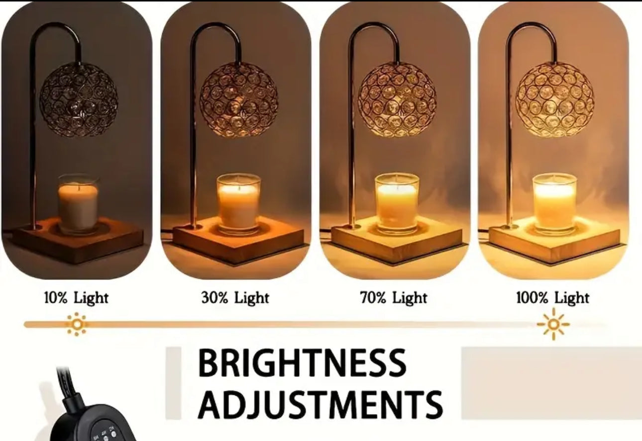 Crystal Globe Candle Warmer - Electric & Adjustable