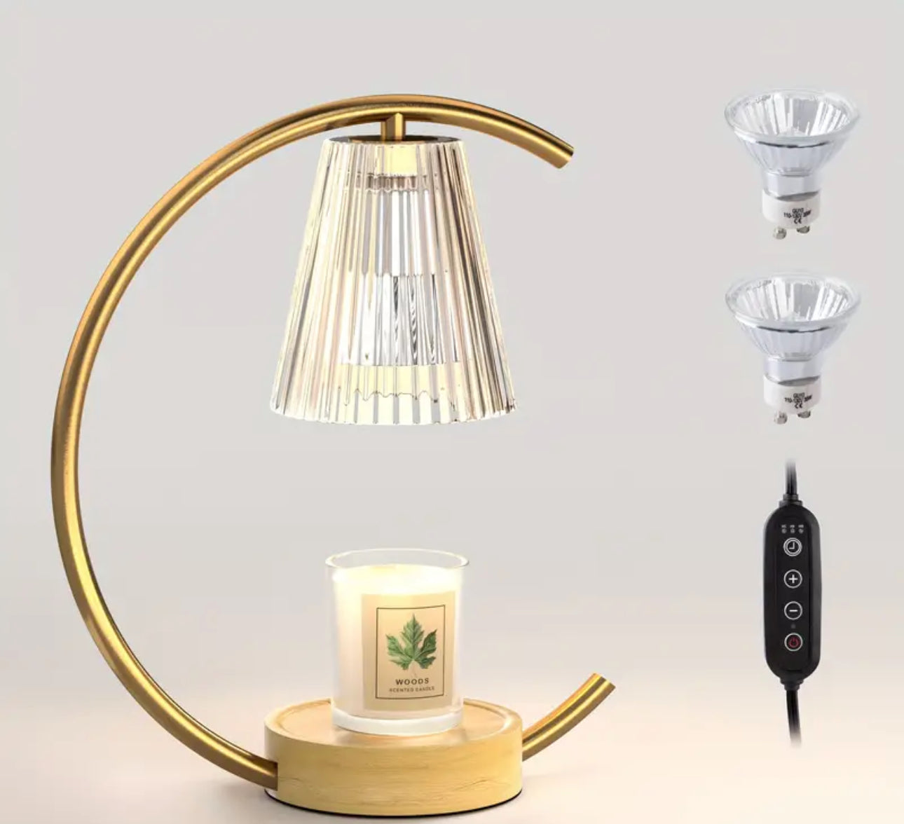 Crescent Moon Electric Candle Warmer Lamp