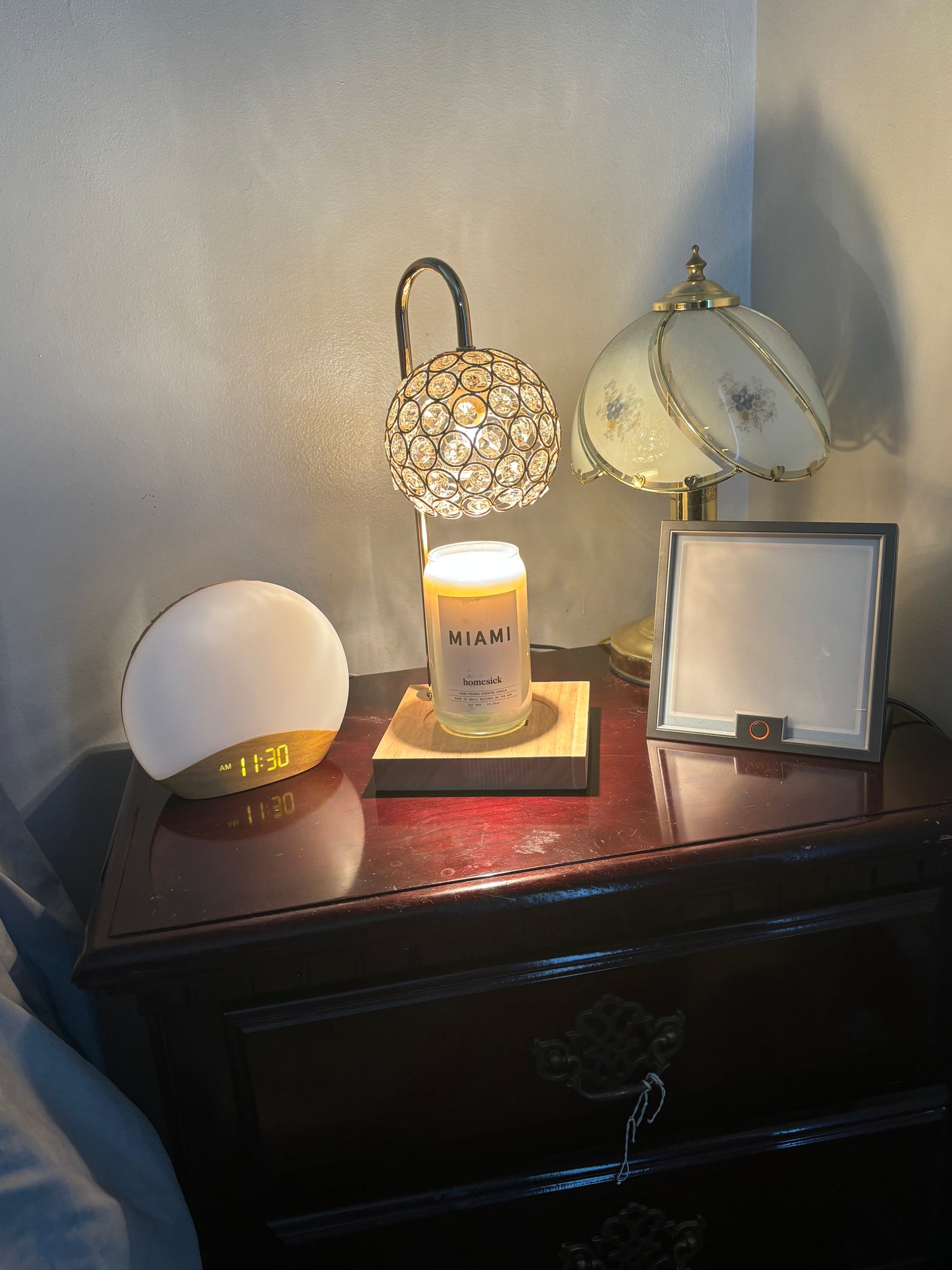 Crystal Globe Candle Warmer - Electric & Adjustable