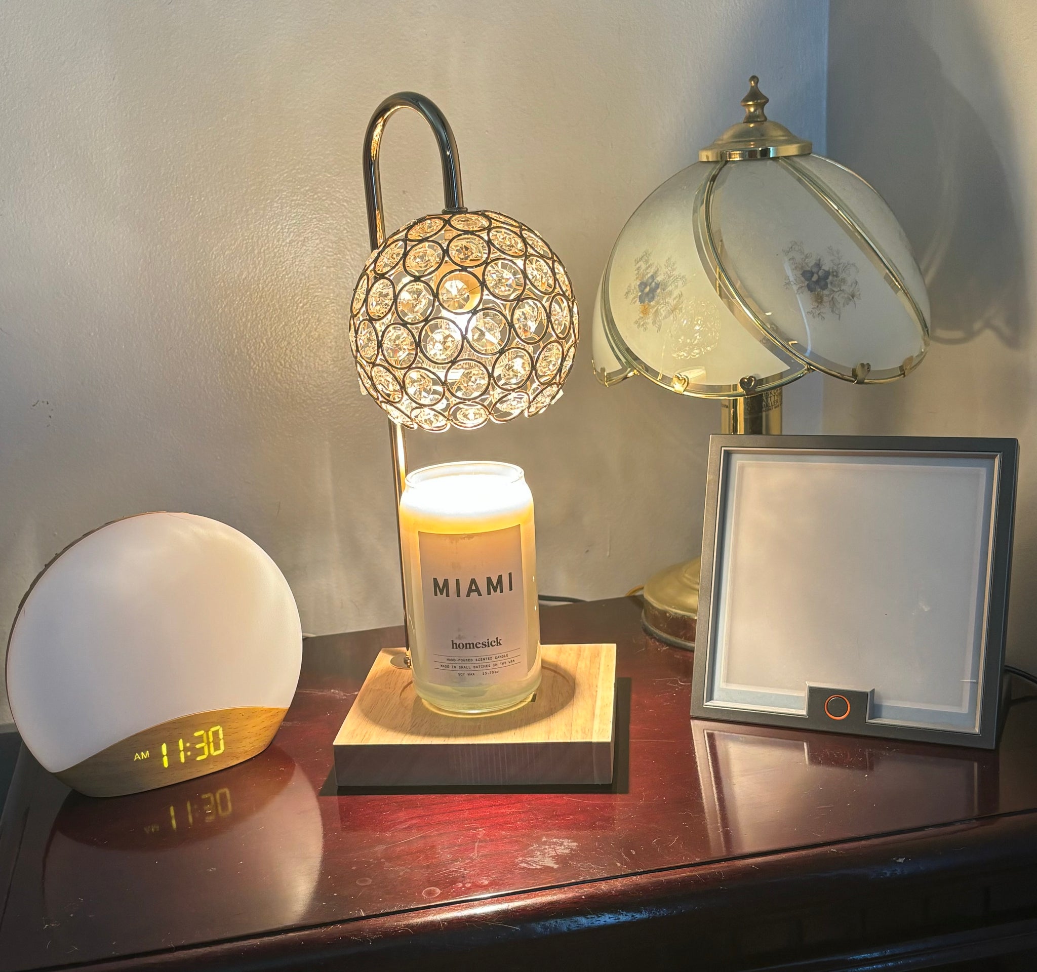 Crystal Globe Candle Warmer - Electric & Adjustable