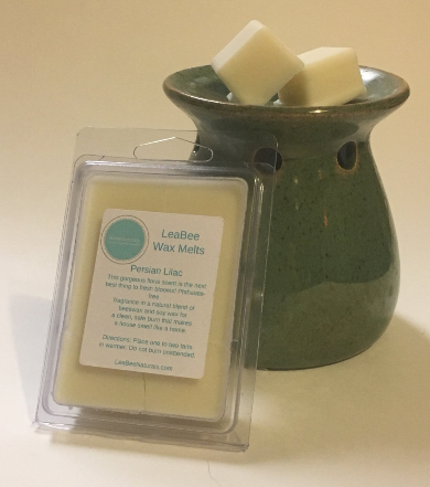 LeaBee Naturals Persian Lilac Wax Melts • Natural Beeswax and Soy Wax Tarts