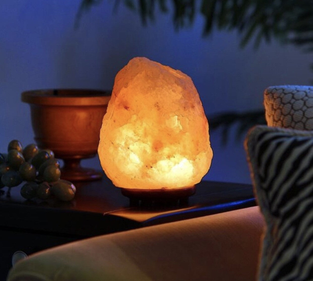 Pink Himalayan Salt Lamp with USB plug