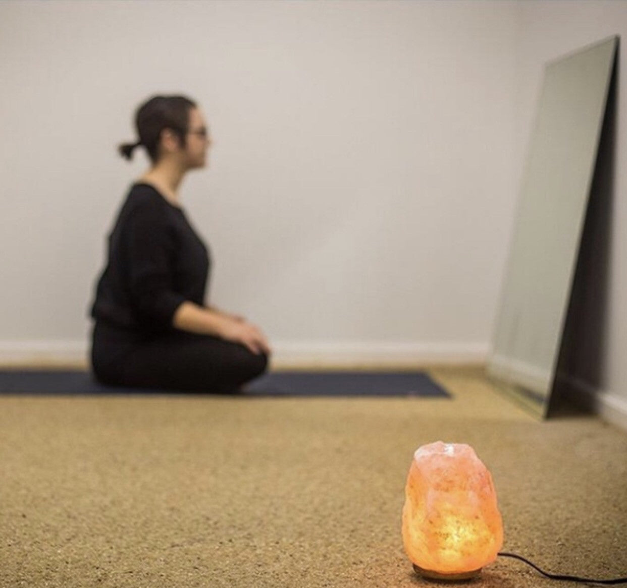 Pink Himalayan Salt Lamp with USB plug