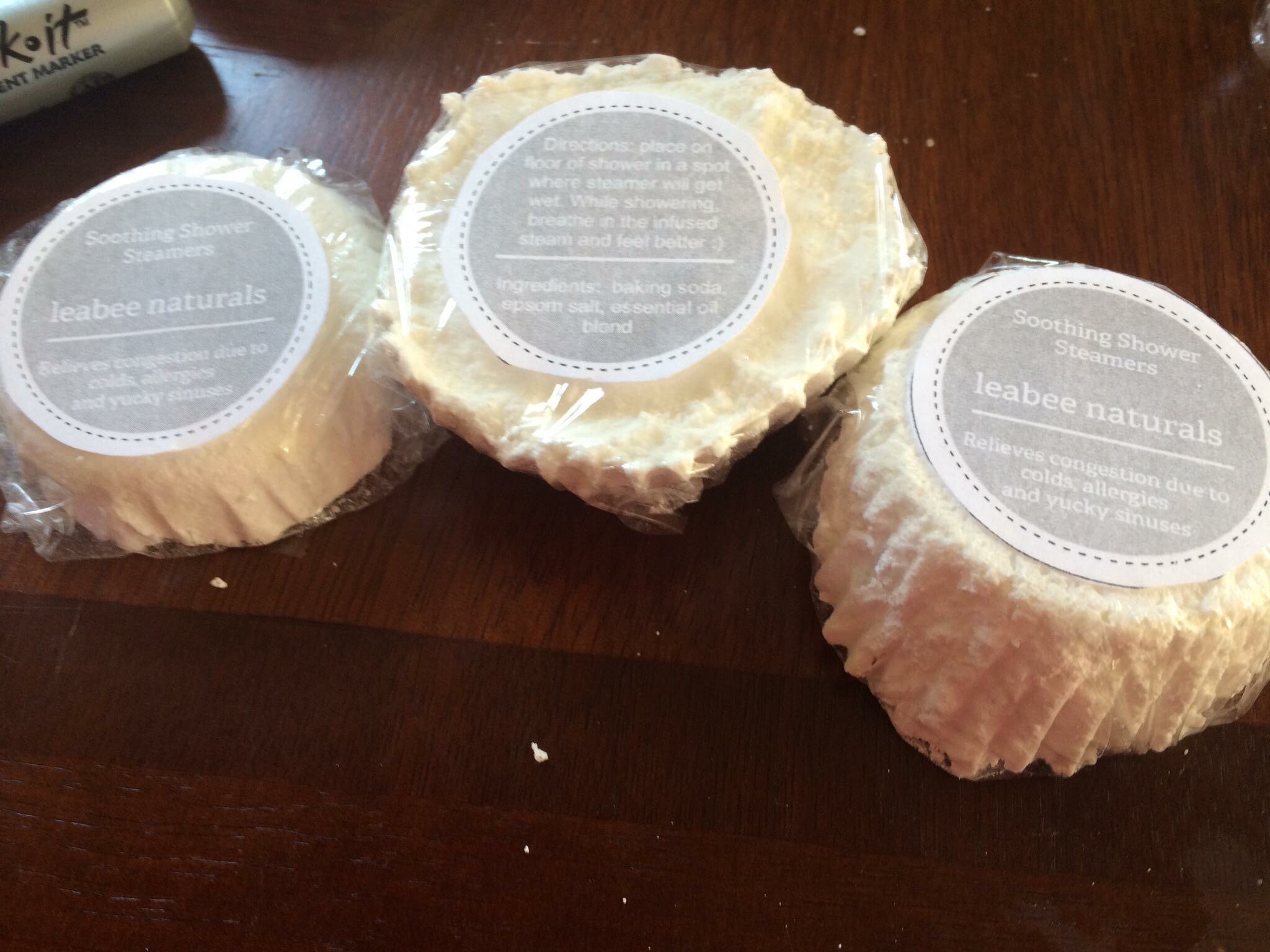 Soothing Decongesting Shower Steamers 2 count - Vegan