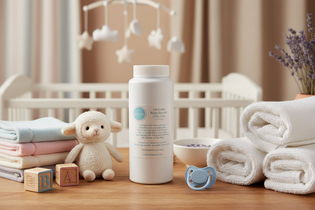 Baby Powder with Zinc • Talc-Free • Unscented • Prevents Diaper Rash