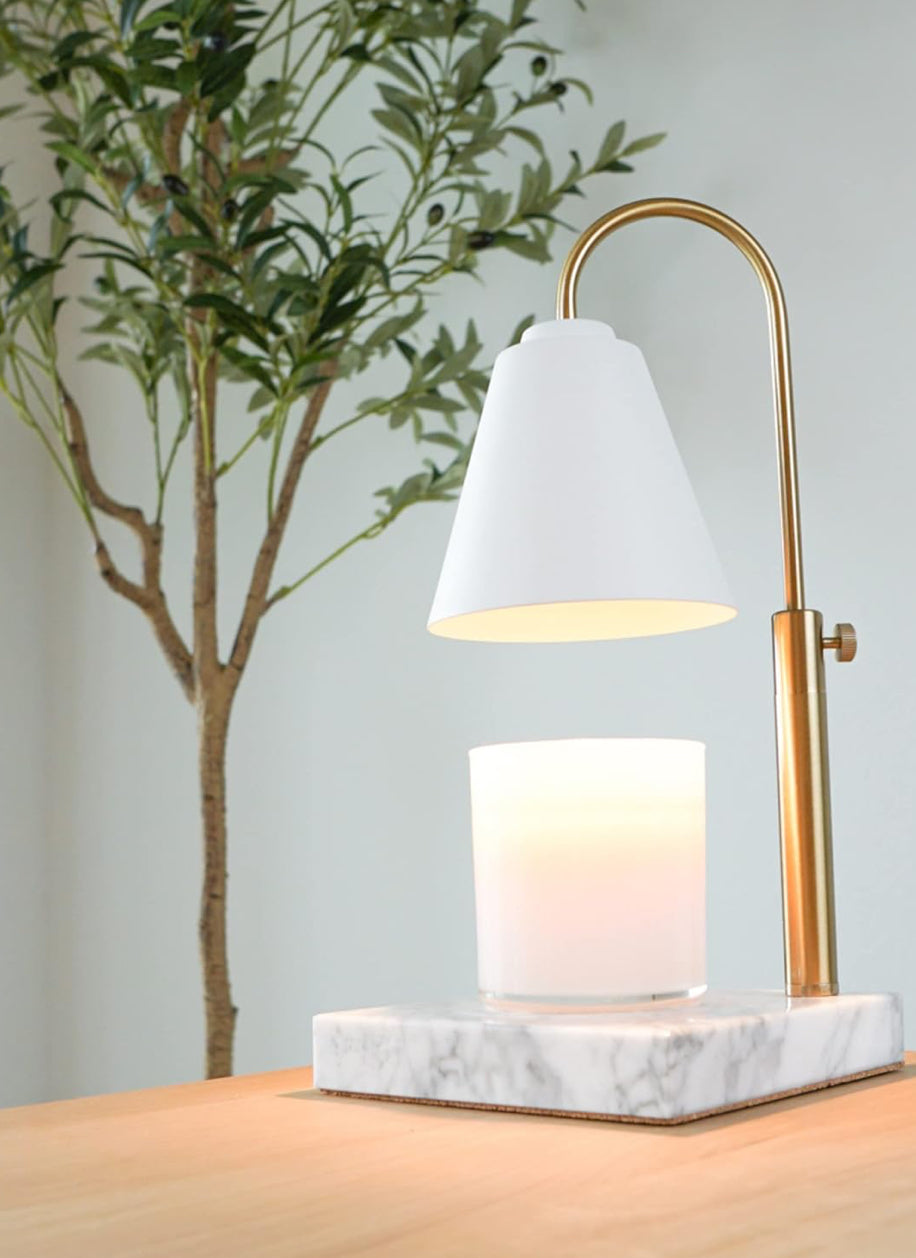 Candle Warmer - Marble White