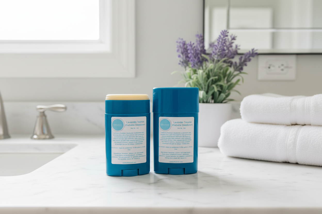 Lavender TeaTree Probiotic Deodorant - Aluminum & Paraben Free!