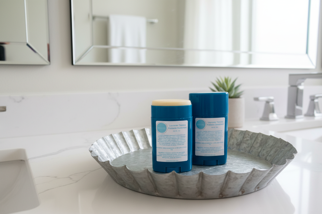 Lavender TeaTree Probiotic Deodorant - Aluminum & Paraben Free!