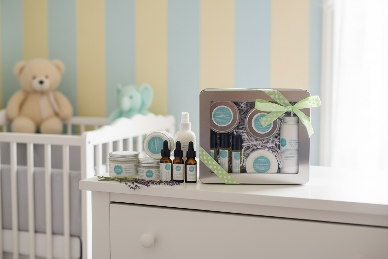 LeaBee Naturals Deluxe Postpartum Gift Set | New Baby Gift | Baby Shower Gift