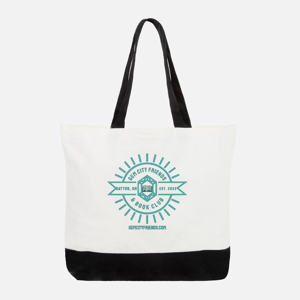 Gem City Friends Logo Large Tote Bag with 23'' Handles