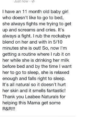 LeaBee Littles Rockabye Blend for Sleep, Calming & Teething - vegan!