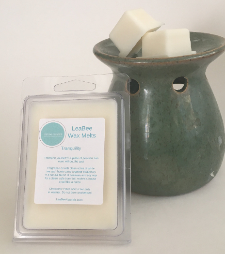LeaBee Naturals Tranquility Wax Melts • Natural Beeswax and Soy Wax Tarts
