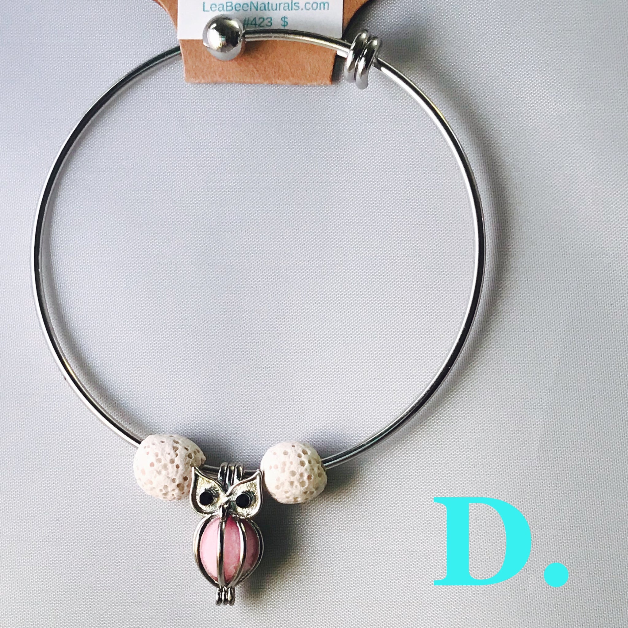 Who, Me? Owl Aromatherapy Diffuser Charm Bracelet