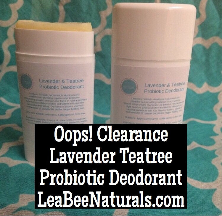 Oops! Clearance Lavender TeaTree Probiotic Deodorant