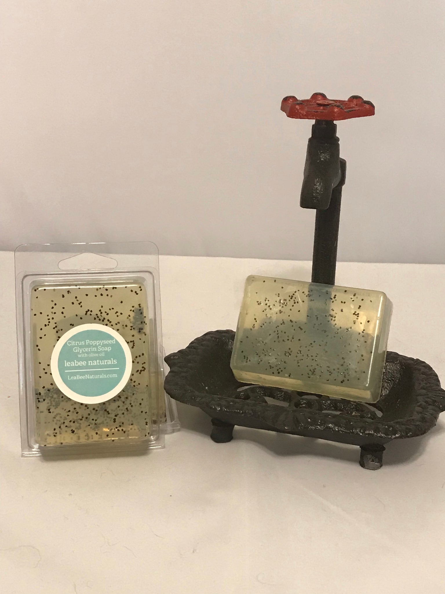 Citrus Poppyseed Soap with Olive Oil - Perfect facial cleanser! Great for sensitive skin!